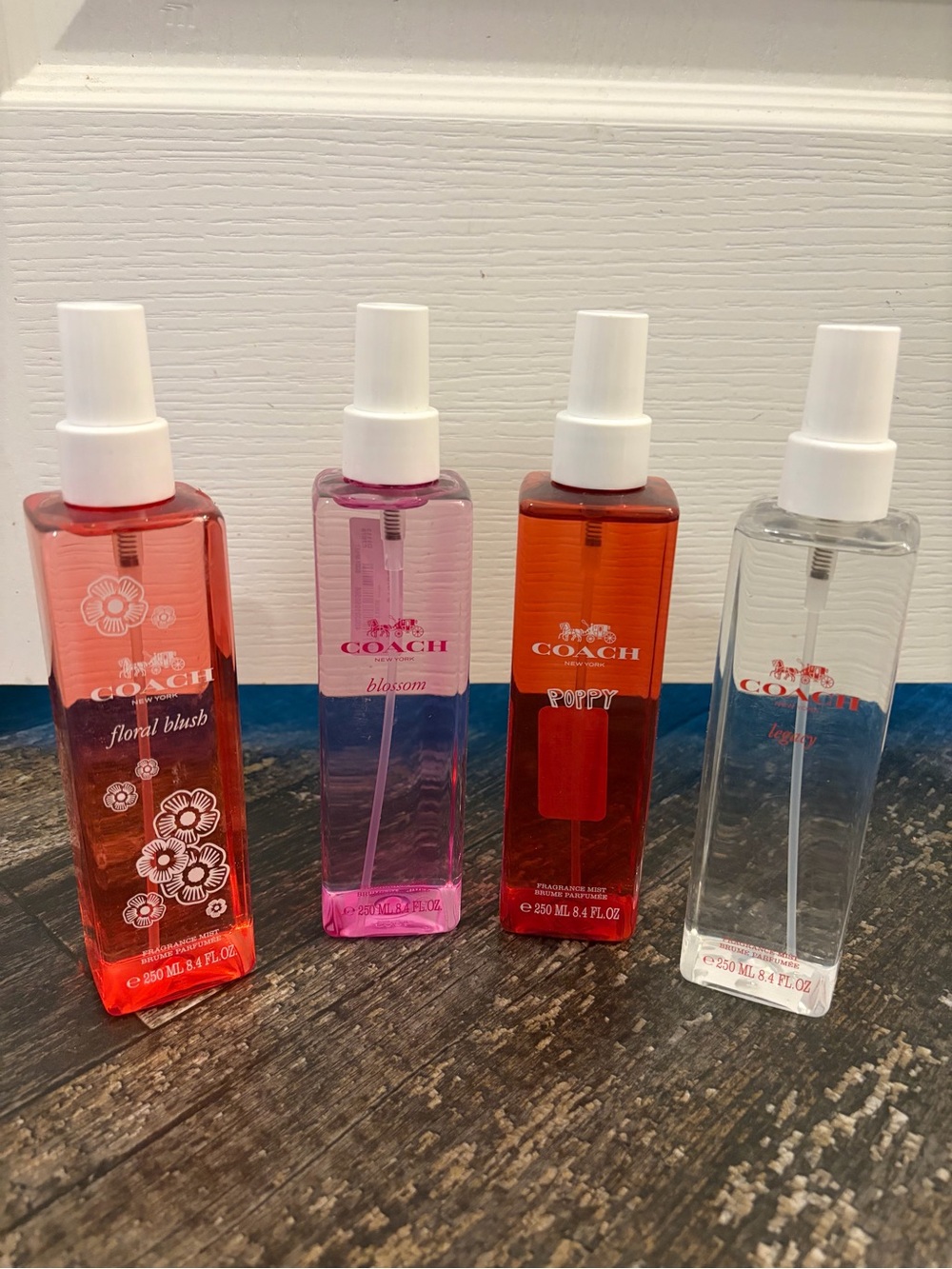 Coach Floral Blush, Blossom, Poppy & Clear Body Mists